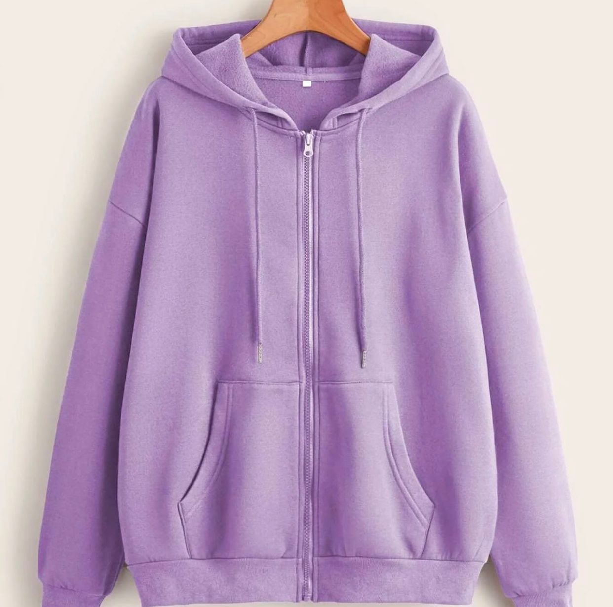 Plain Lilac Zipper