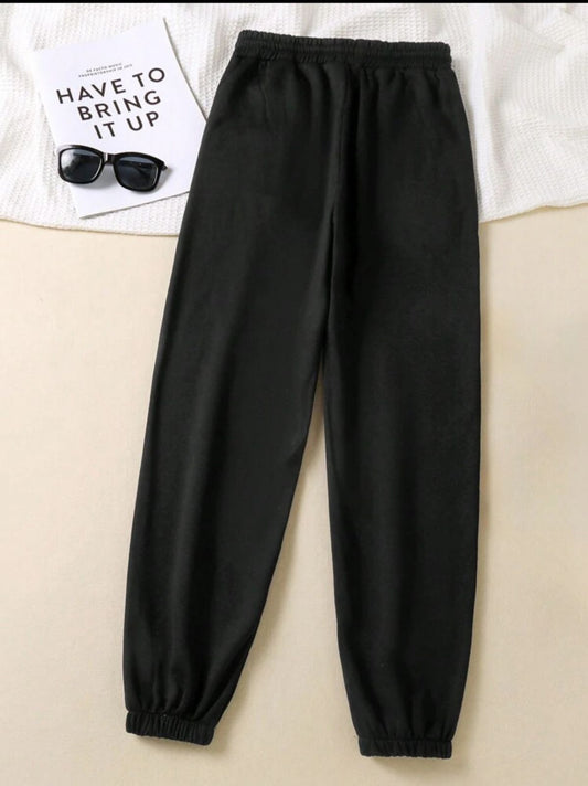 Black Rib Trouser