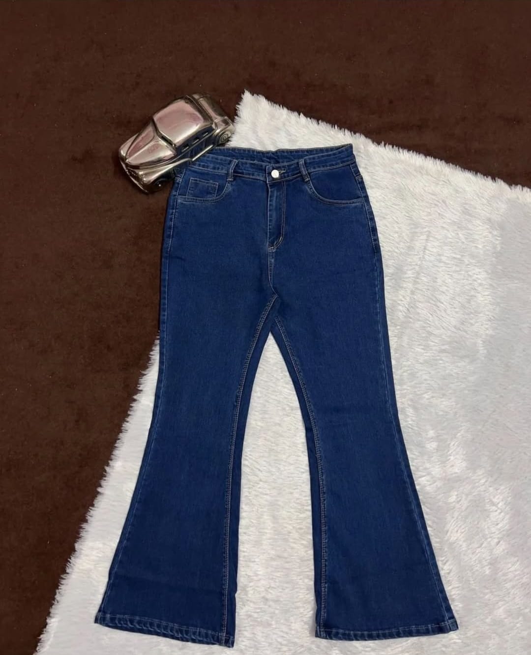 DarkBlue Bell Bottom Jeans