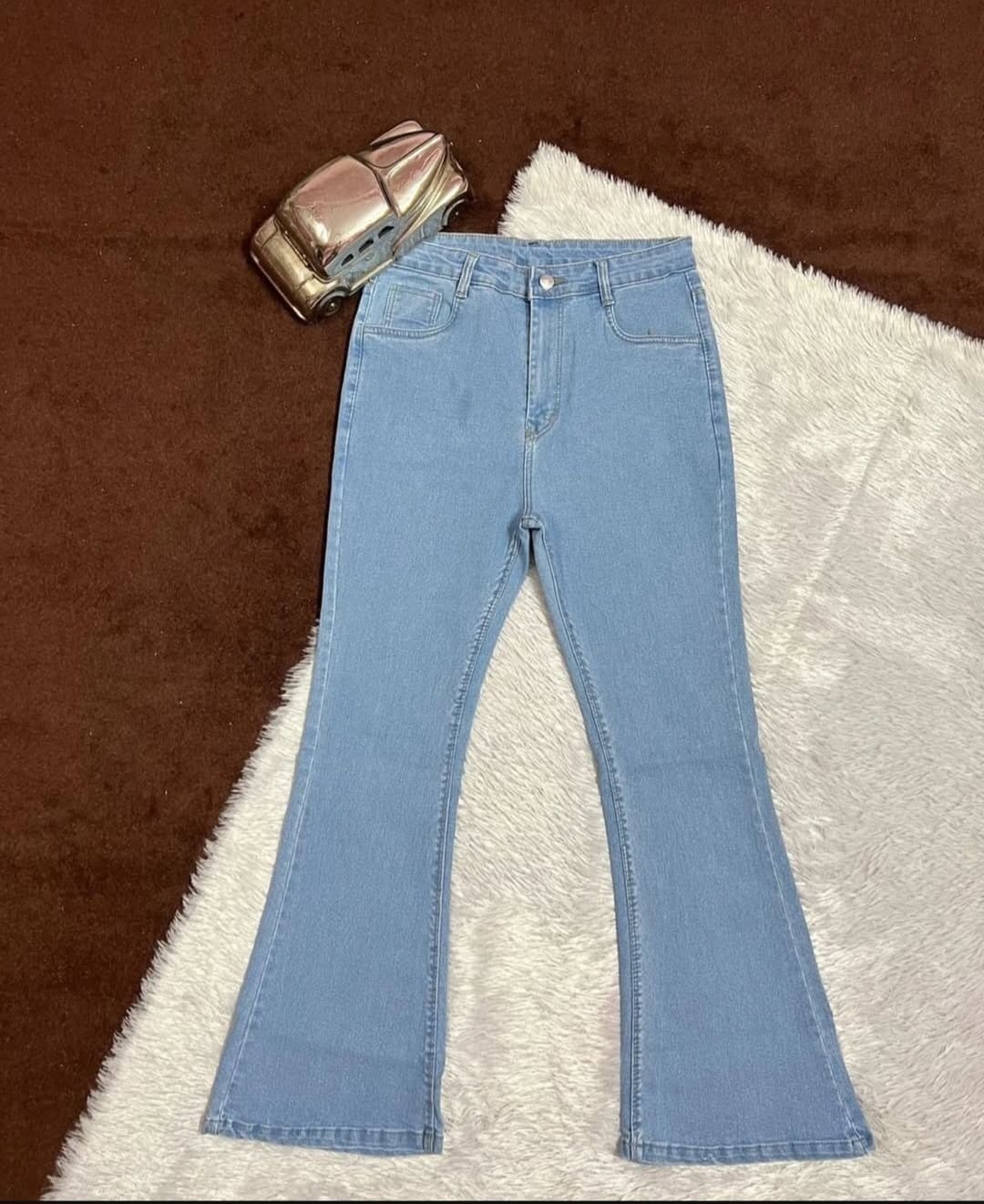 Iceblue Bell Bottom Jeans